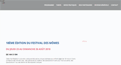 Desktop Screenshot of festivaldesmomes.fr